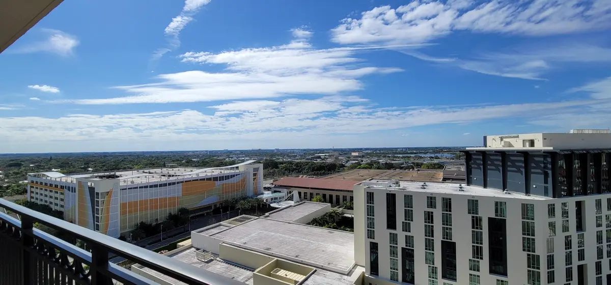 Balcony View West, Southwest at 550 OKEECHOBEE Boulevard 1520, West Palm Beach