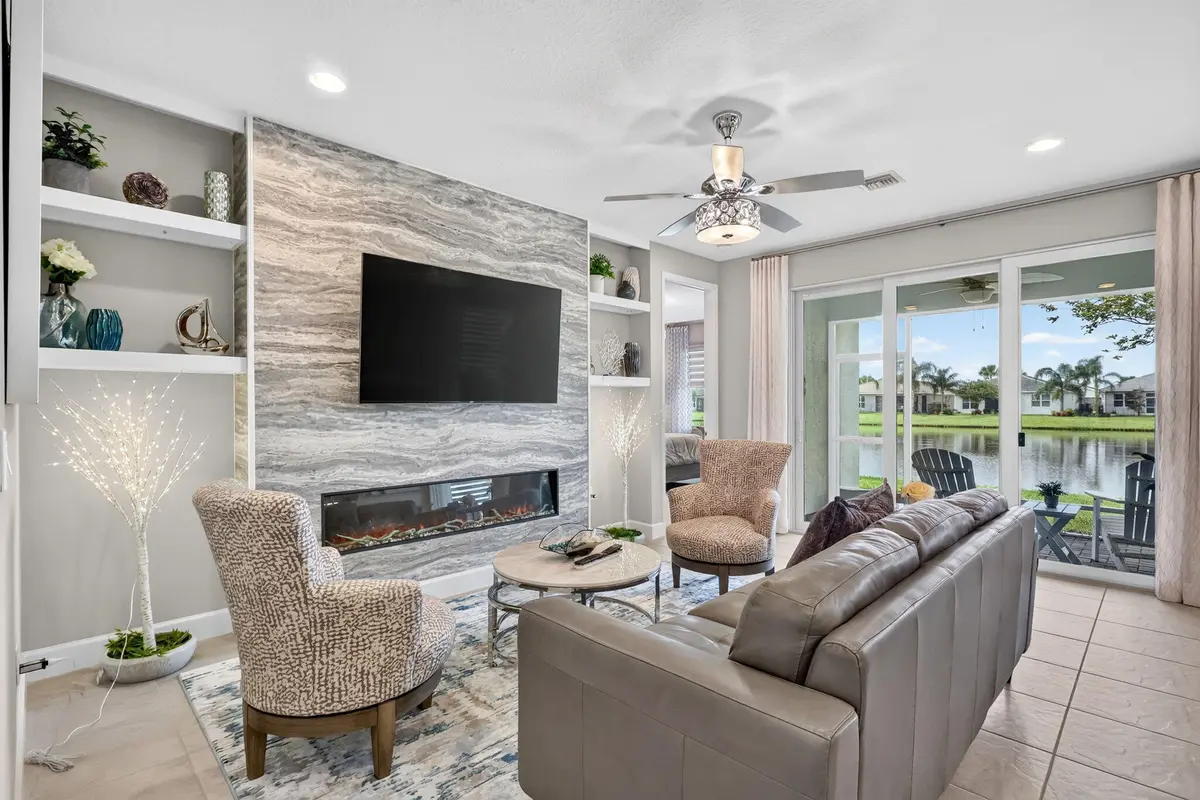 Built in Fireplace at 11418 SW HAWKINS Terrace, Port St. Lucie