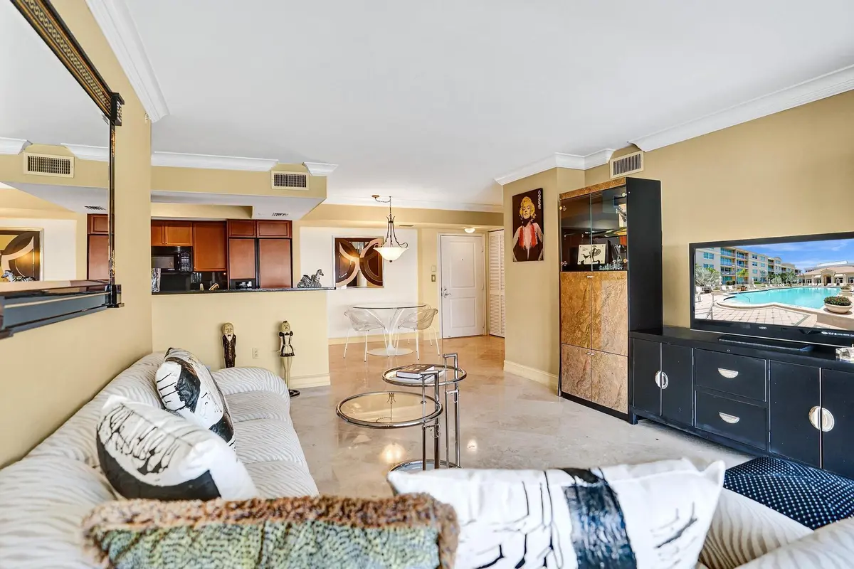 Living Room at 99 SE Mizner Boulevard 802, Boca Raton