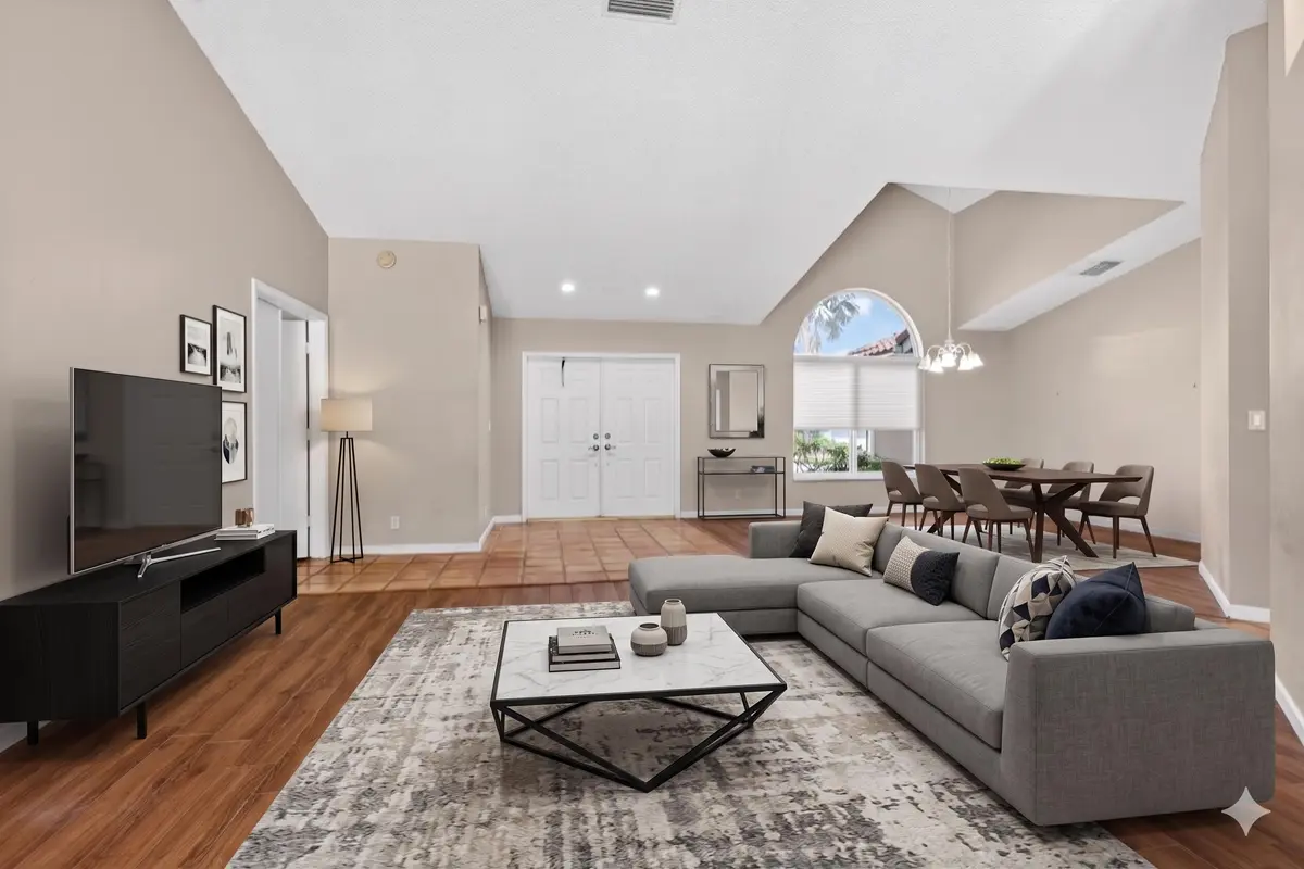 Staged formal Living area at 5333 N Springs Way, Coral Springs