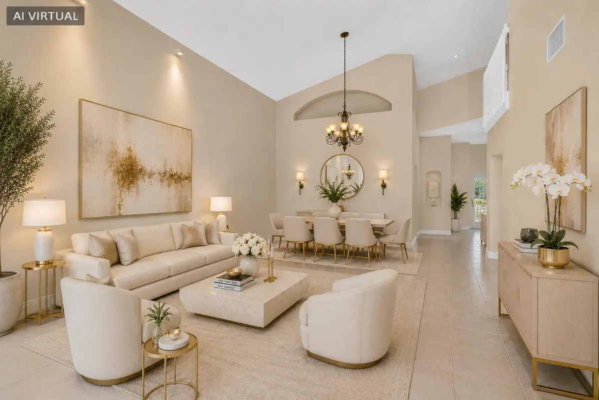 Dining_LivingVirtual at 2146 COUNTRY GOLF Drive, Wellington