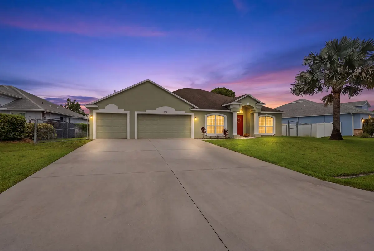 Front Twilight at 558 SW SOUTH QUICK Circle, Port St. Lucie