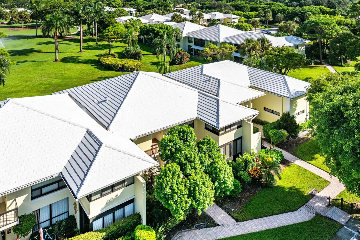 Aerial view at 3641 Quail Ridge Drive Bobwhite A, Boynton Beach