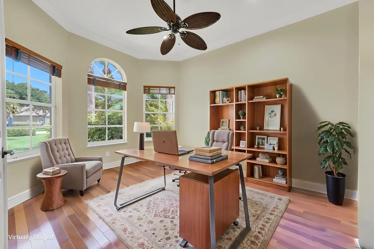 Virtually Staged Office at 7726 Greenbrier Circle, Port St. Lucie
