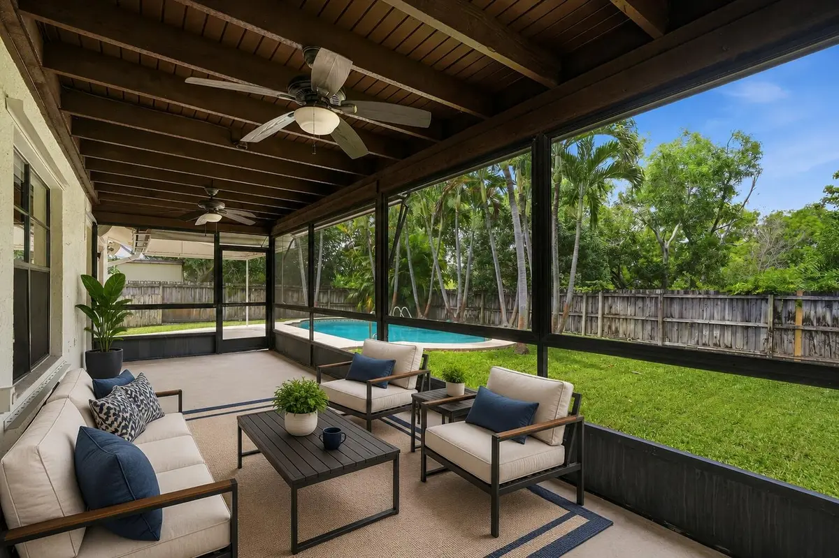 Screend In Patio - Virtually Staged at 7085 Hyatt Avenue, Lantana