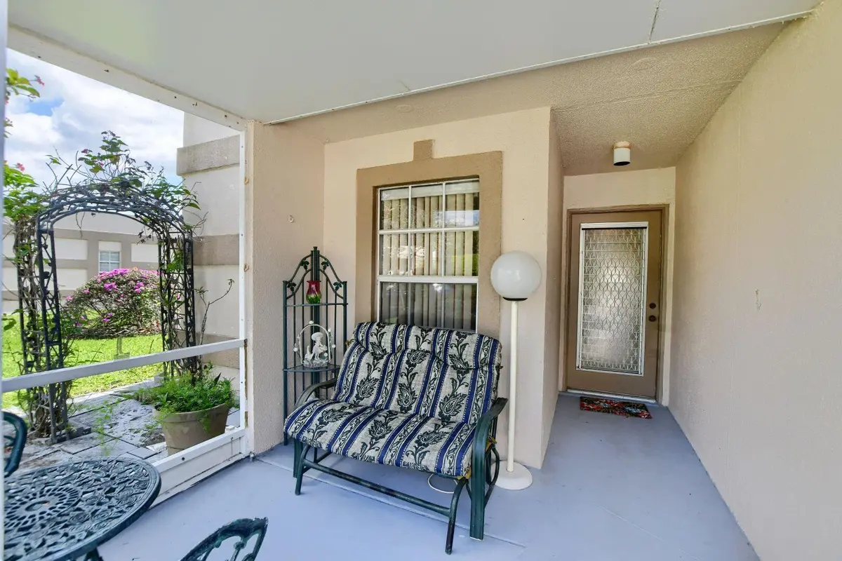 Front Patio at 9244 Flynn #4 Circle, Boca Raton