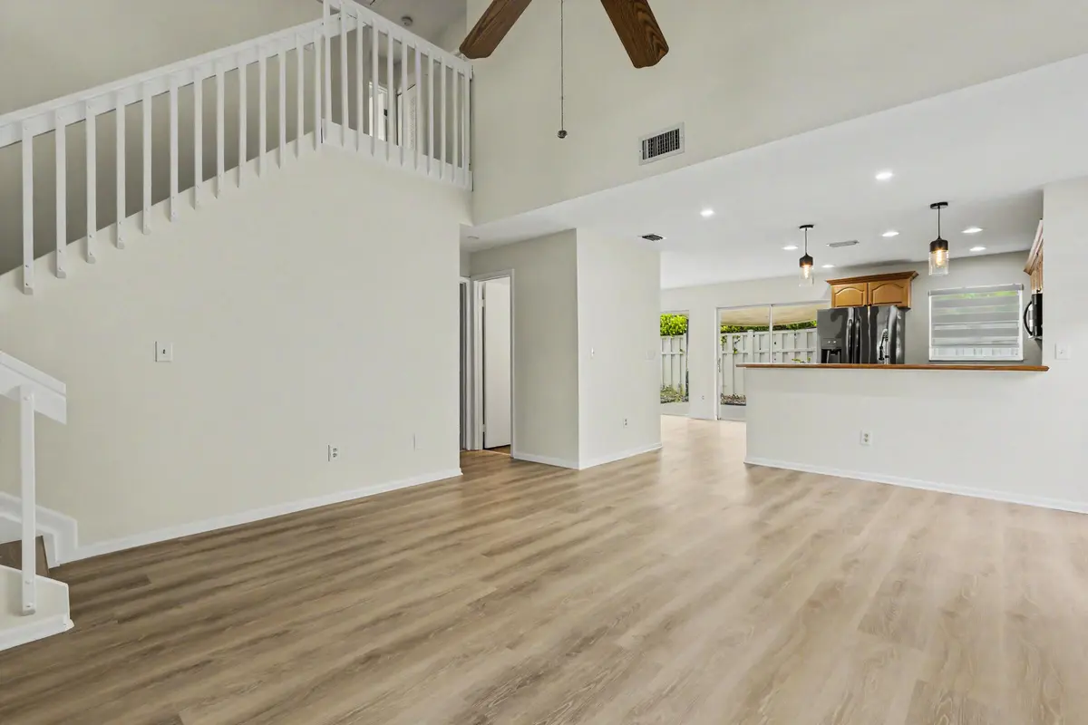 Living Rooom and kitchen at 9825 NW 2nd Court, Plantation
