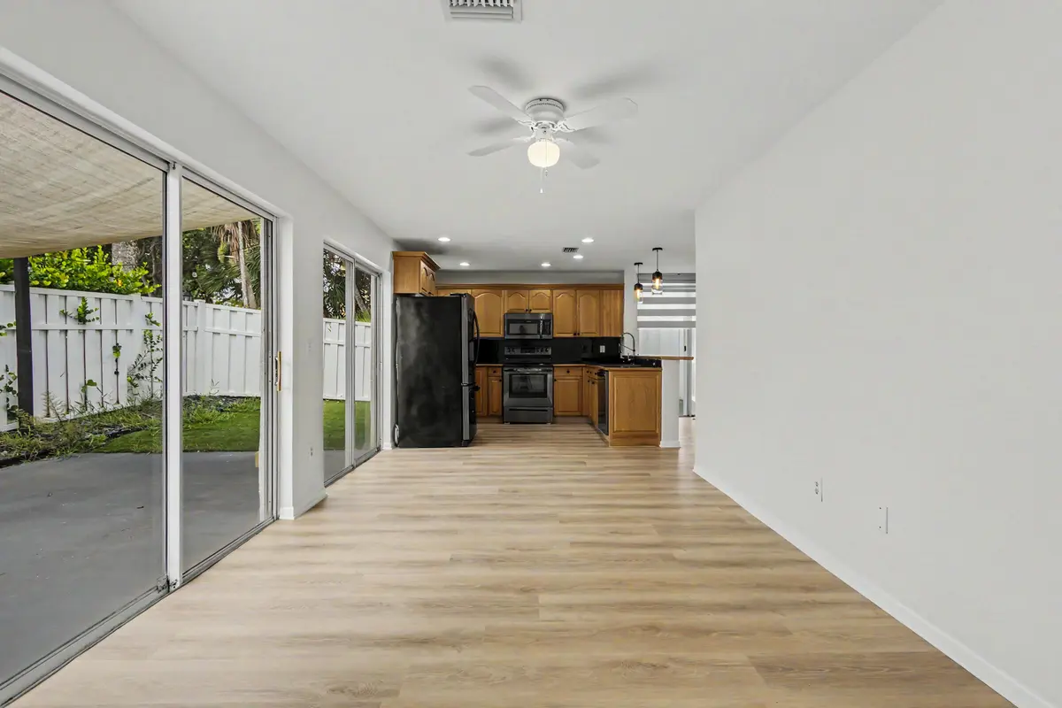 Family room and kitchen at 9825 NW 2nd Court, Plantation