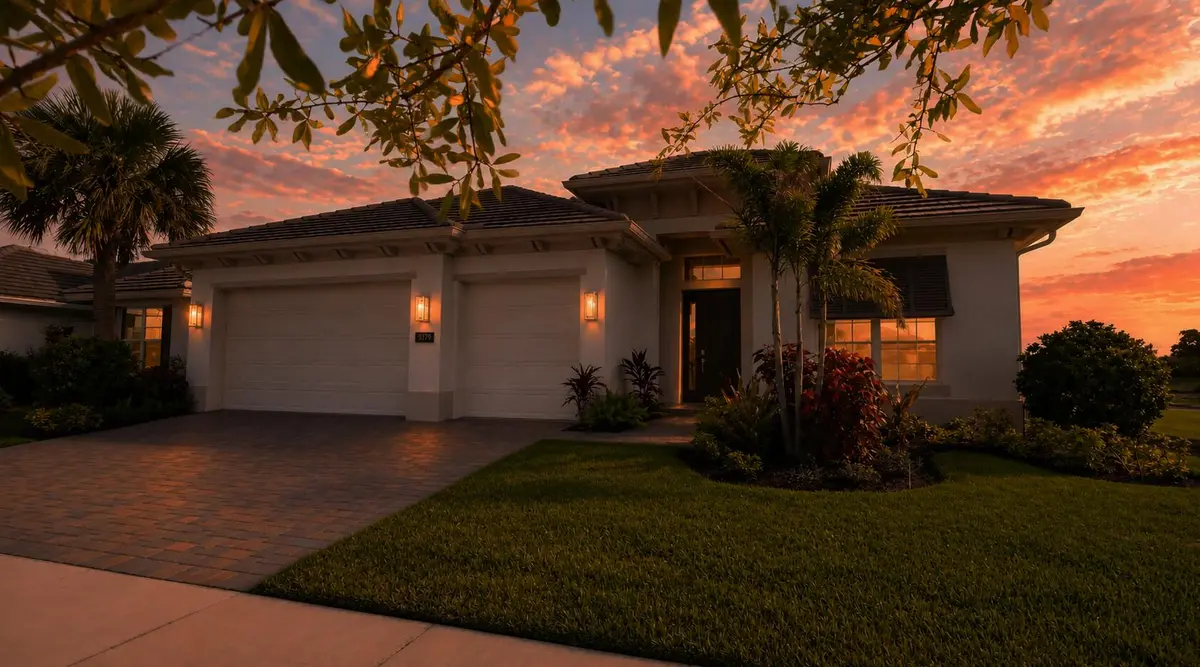 Front Sunset at 9379 SW Pinnacle Place, Port St. Lucie