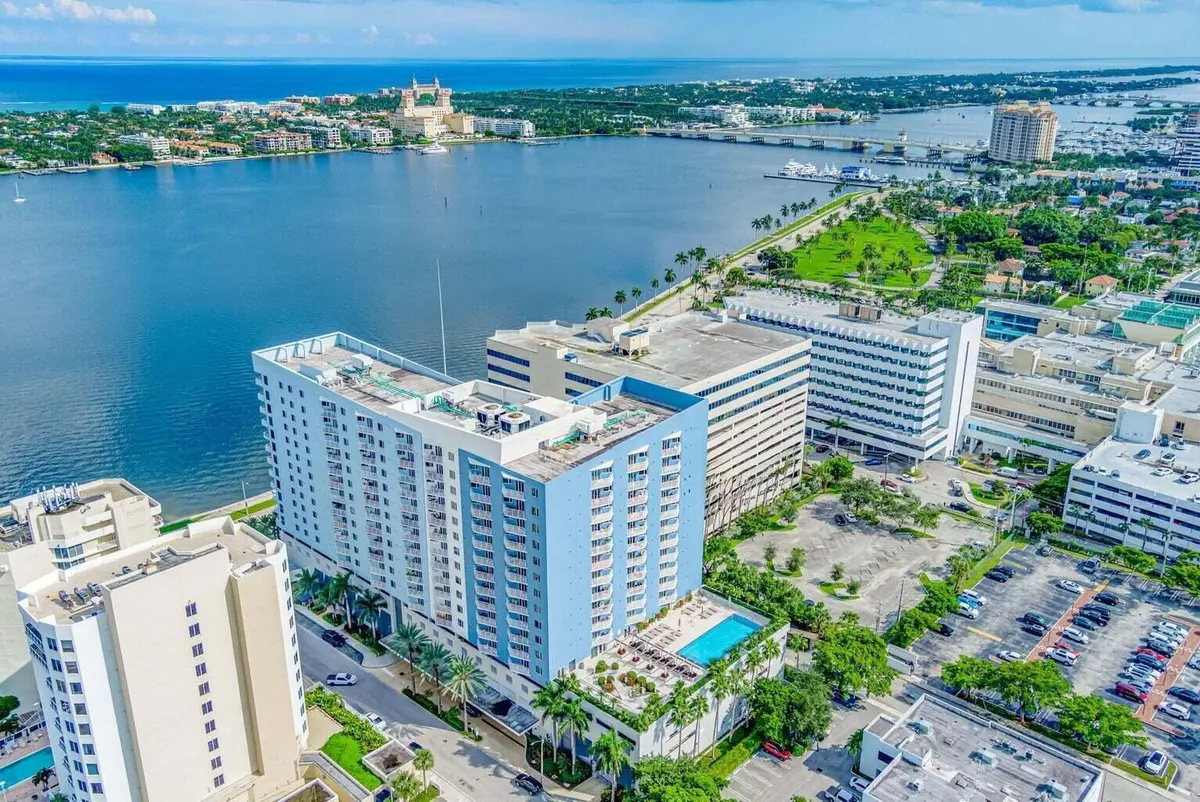 Aerial View at 1551 N Flagler Drive 804, West Palm Beach