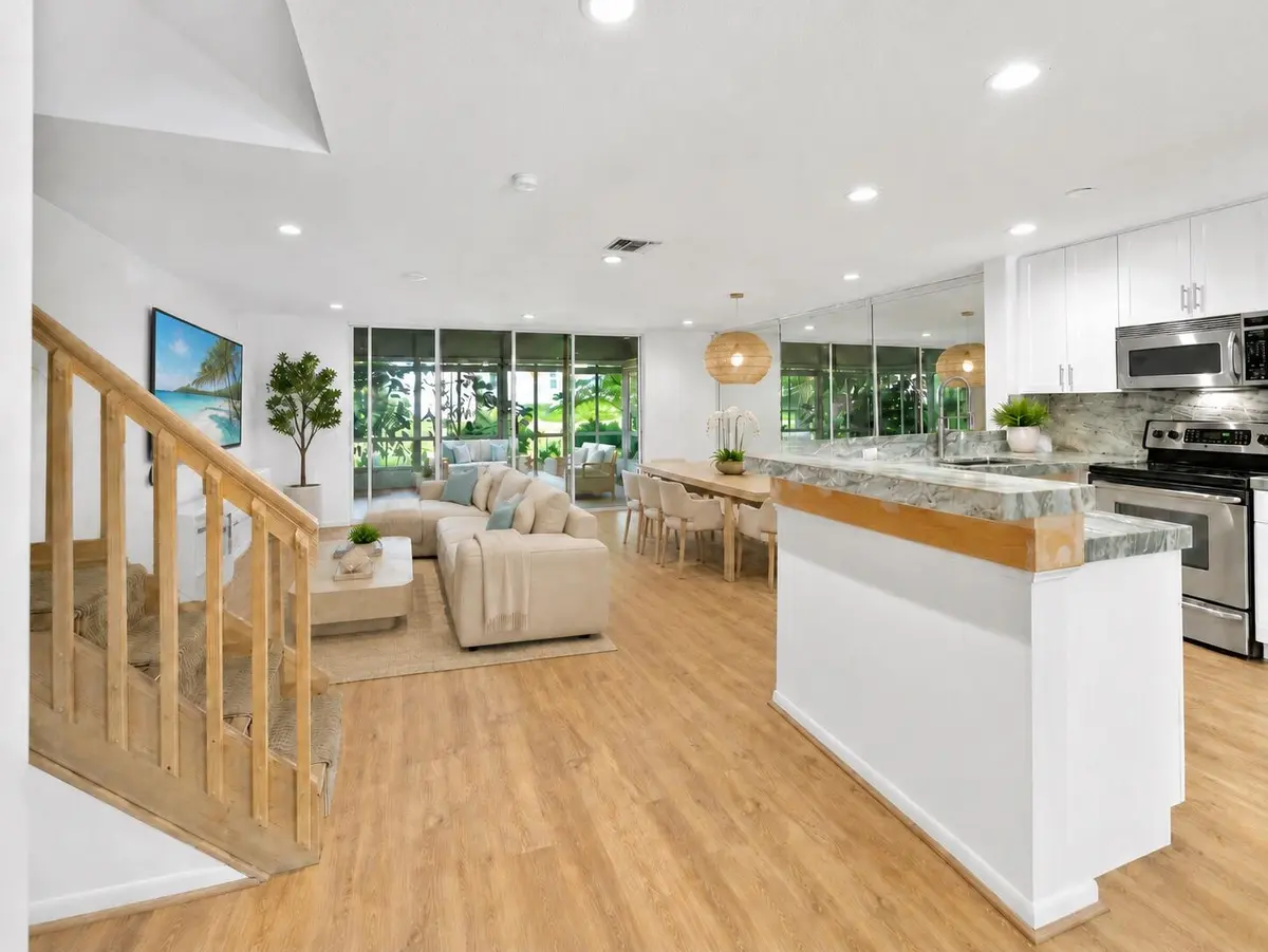 Virtually Staged First Floor at 6191 Old Court Road 806, Boca Raton