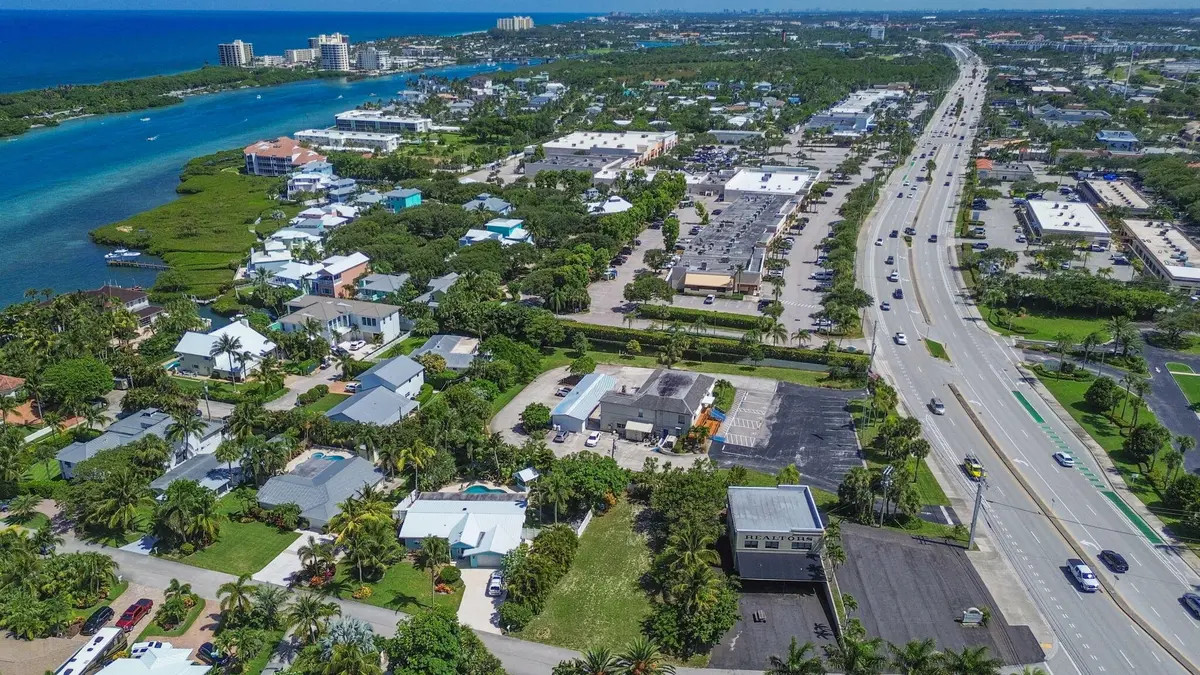 Aerial Lot/Intracoastal at 3442 Harbor Road, Jupiter
