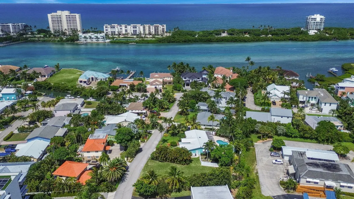 Aerial Lot/Intracoastal at 3442 Harbor Road, Jupiter