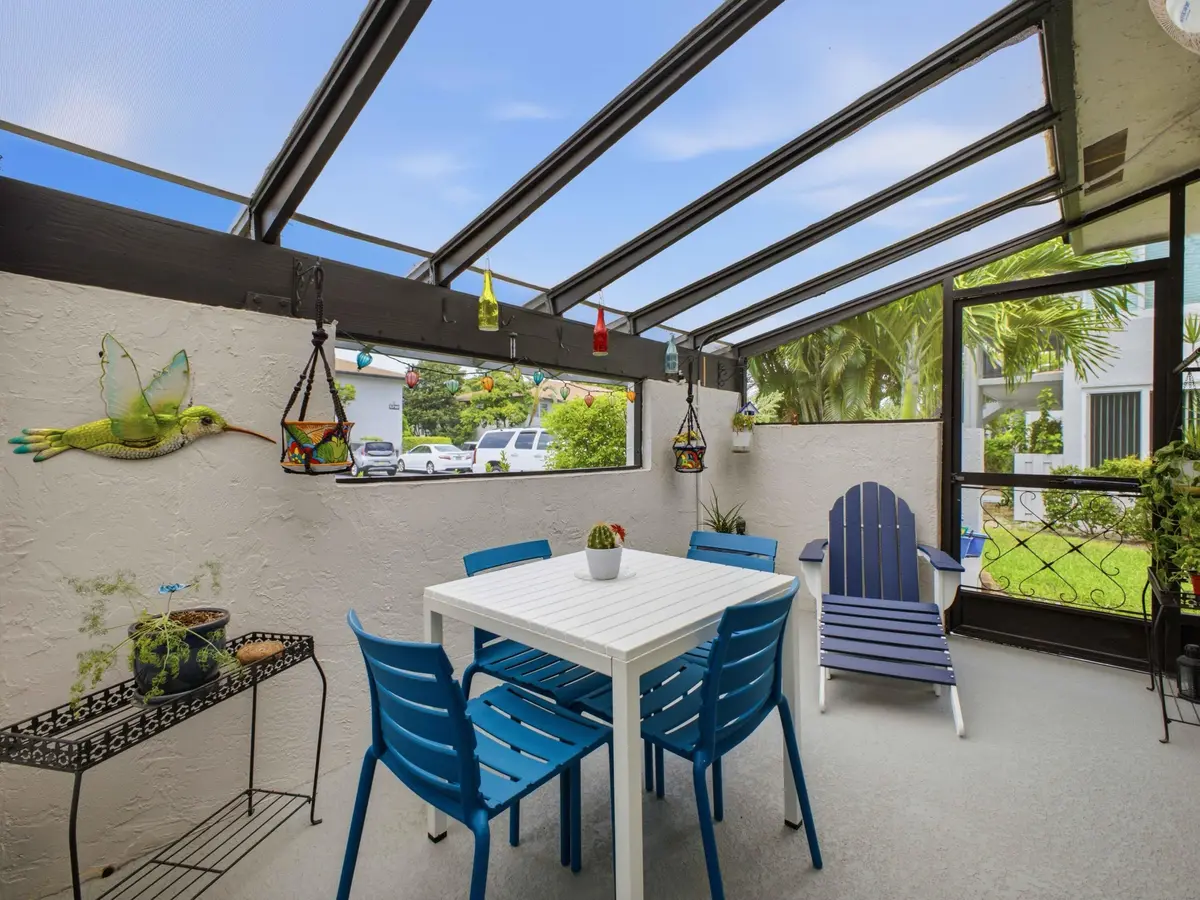 Front Screened Patio 1 NM at 5800 Princess Palm Court A, Delray Beach