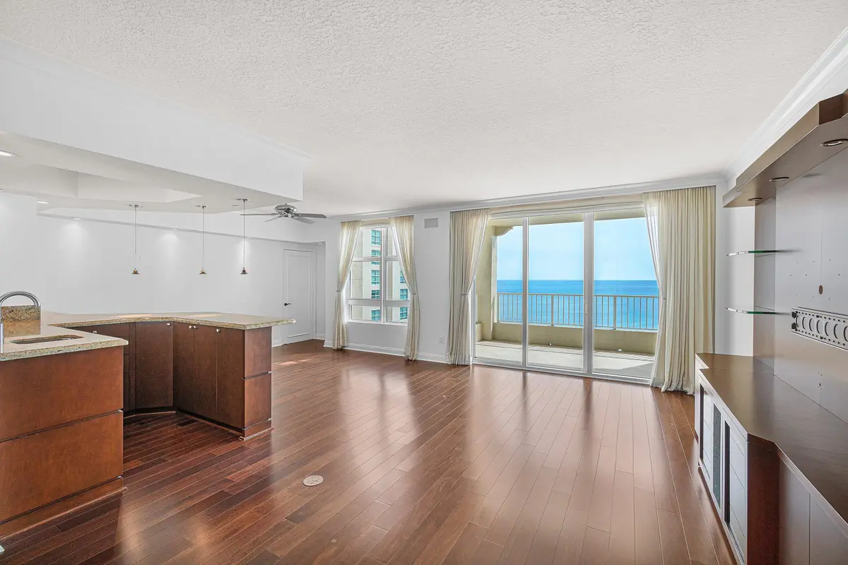 LIVING ROOM at 3740 S OCEAN Boulevard 1503, Highland Beach