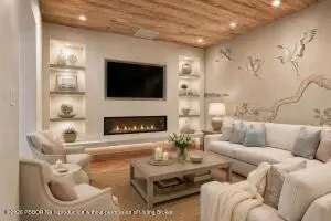 Den - virtually staged at 245 Brazilian Avenue, Palm Beach