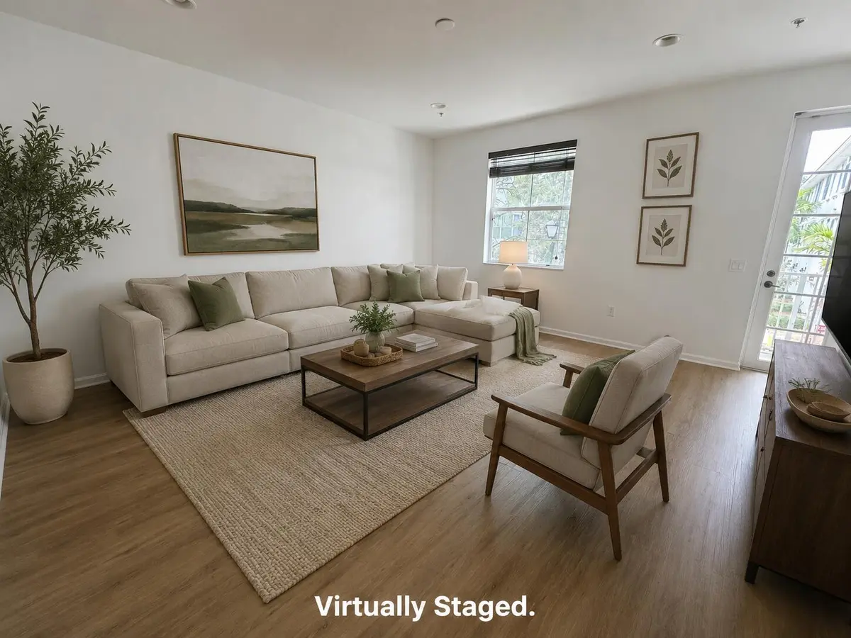 Virtually Staged Living room at 1530 VIA DE PEPI 72, Boynton Beach