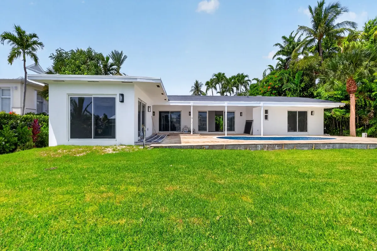 Back of the house at 631 N Mashta Drive, Key Biscayne
