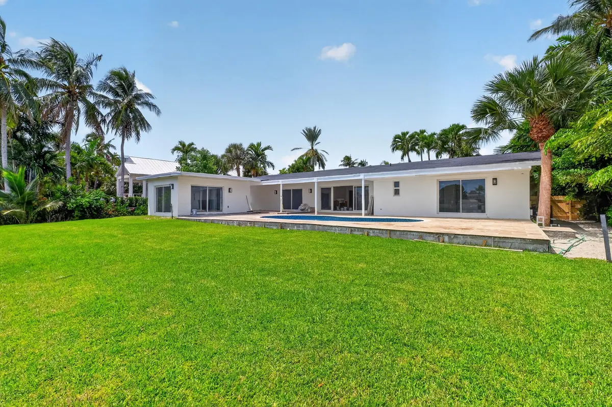 Back of the house at 631 N Mashta Drive, Key Biscayne
