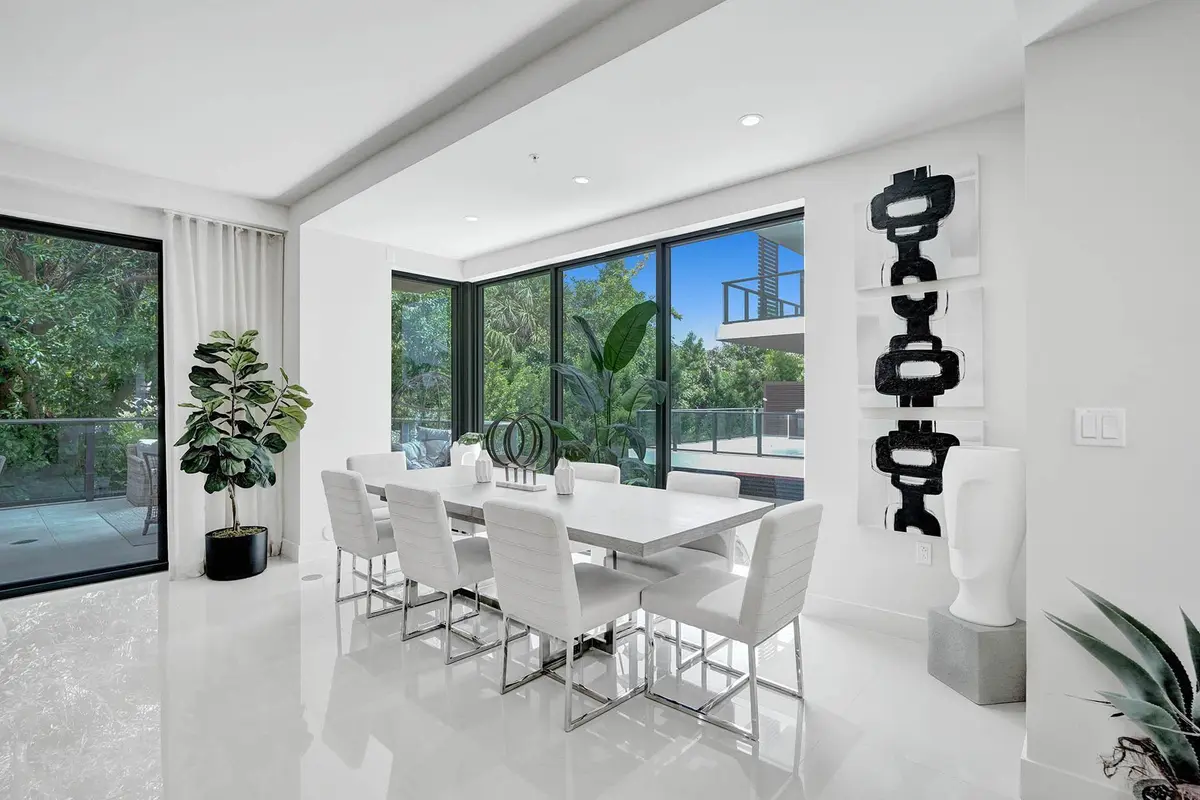 Dining Area at 3040 N Ocean Boulevard N106, Fort Lauderdale