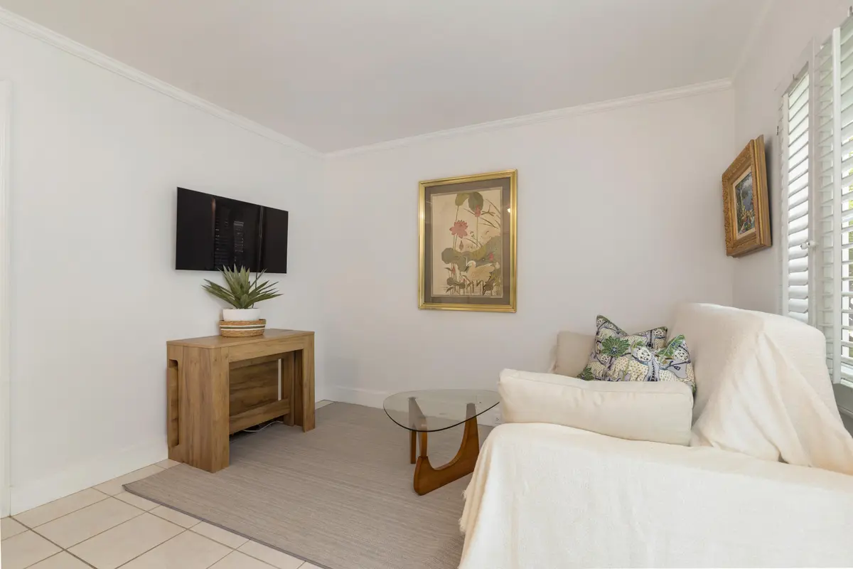 living room at 155 Peruvian Avenue Back Cottage, Palm Beach