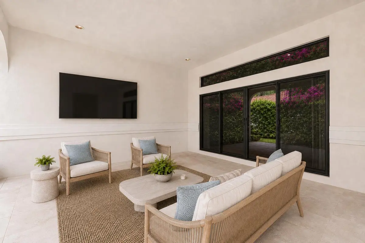 Patio looking north AI at 18951 Painted Leaf Court, Jupiter
