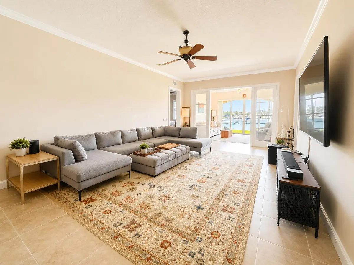 15-101 Living Room at 15 Harbour Isle Drive 101, Fort Pierce