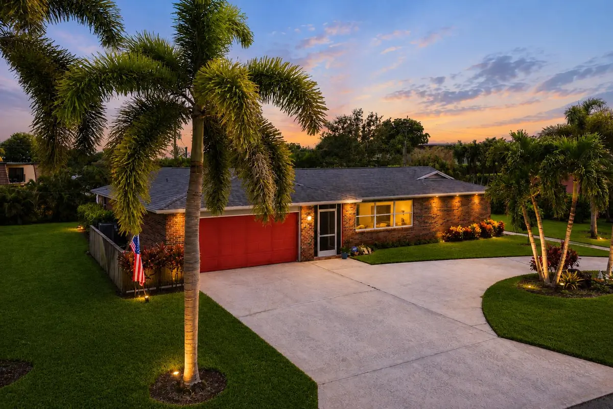 2nd front view twilight at 1966 Emilio Lane, West Palm Beach