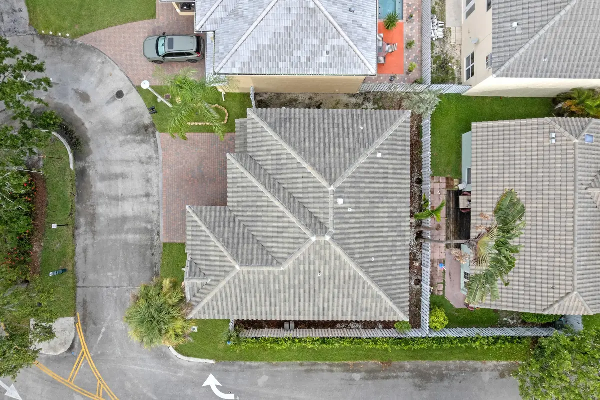 Aerial Top View at 5431 NW 42nd Way, Coconut Creek