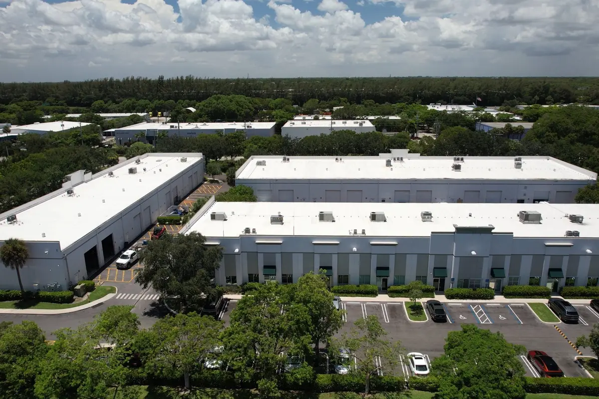 DUE WEST AERIAL 3 BLDGS 32-Commercial Pr at 2721 NW 19th Street, Pompano Beach