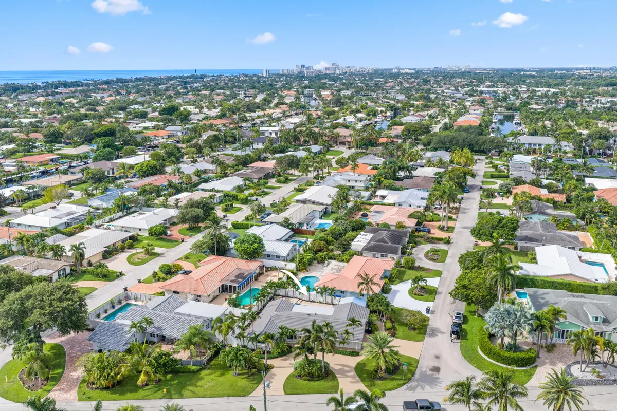 Aerial at 2600 NE 43rd Street, Lighthouse Point