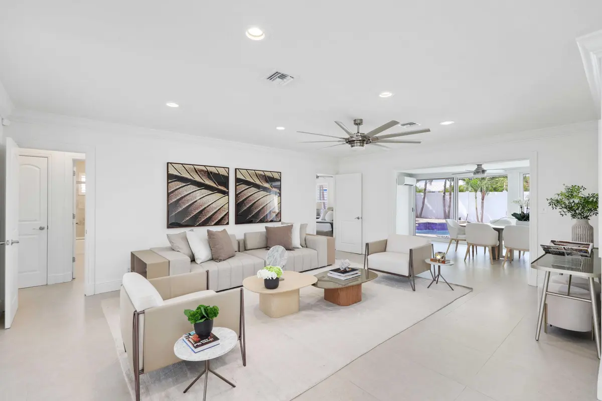Living Room at 2600 NE 43rd Street, Lighthouse Point