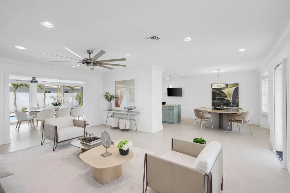 Living Room at 2600 NE 43rd Street, Lighthouse Point