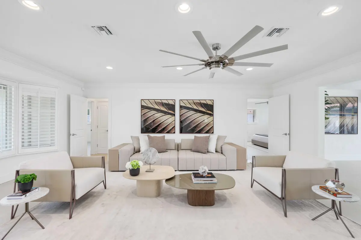 Living Room at 2600 NE 43rd Street, Lighthouse Point