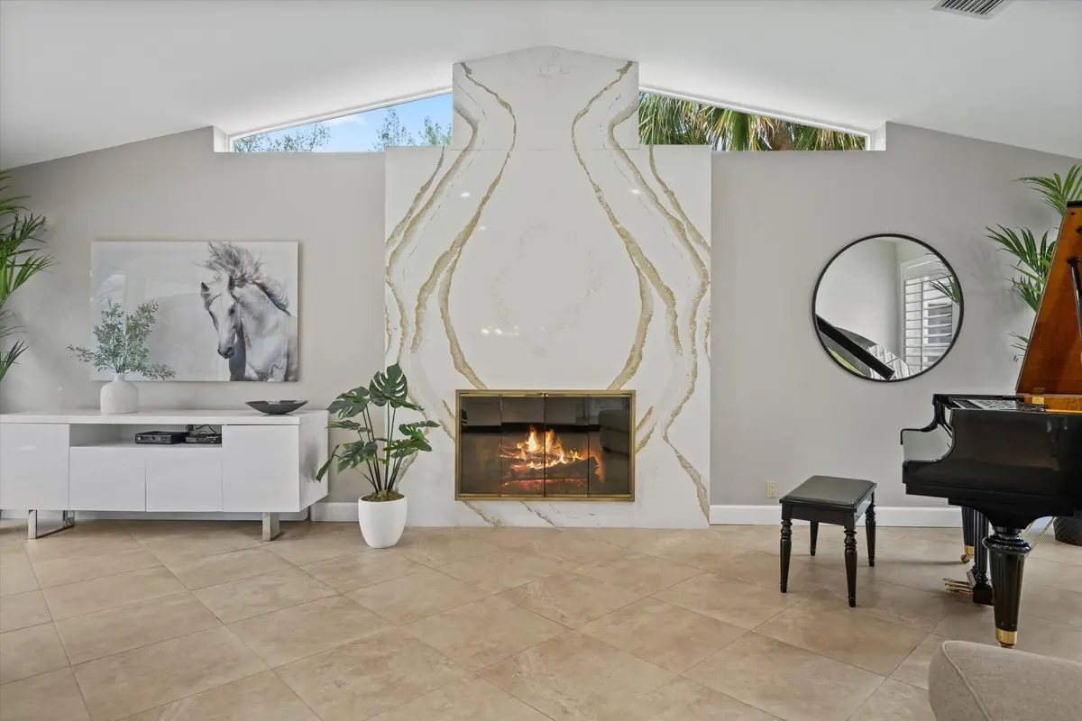 Gas Burning Marble Fireplace at 13343 DOUBLETREE Circle, Wellington