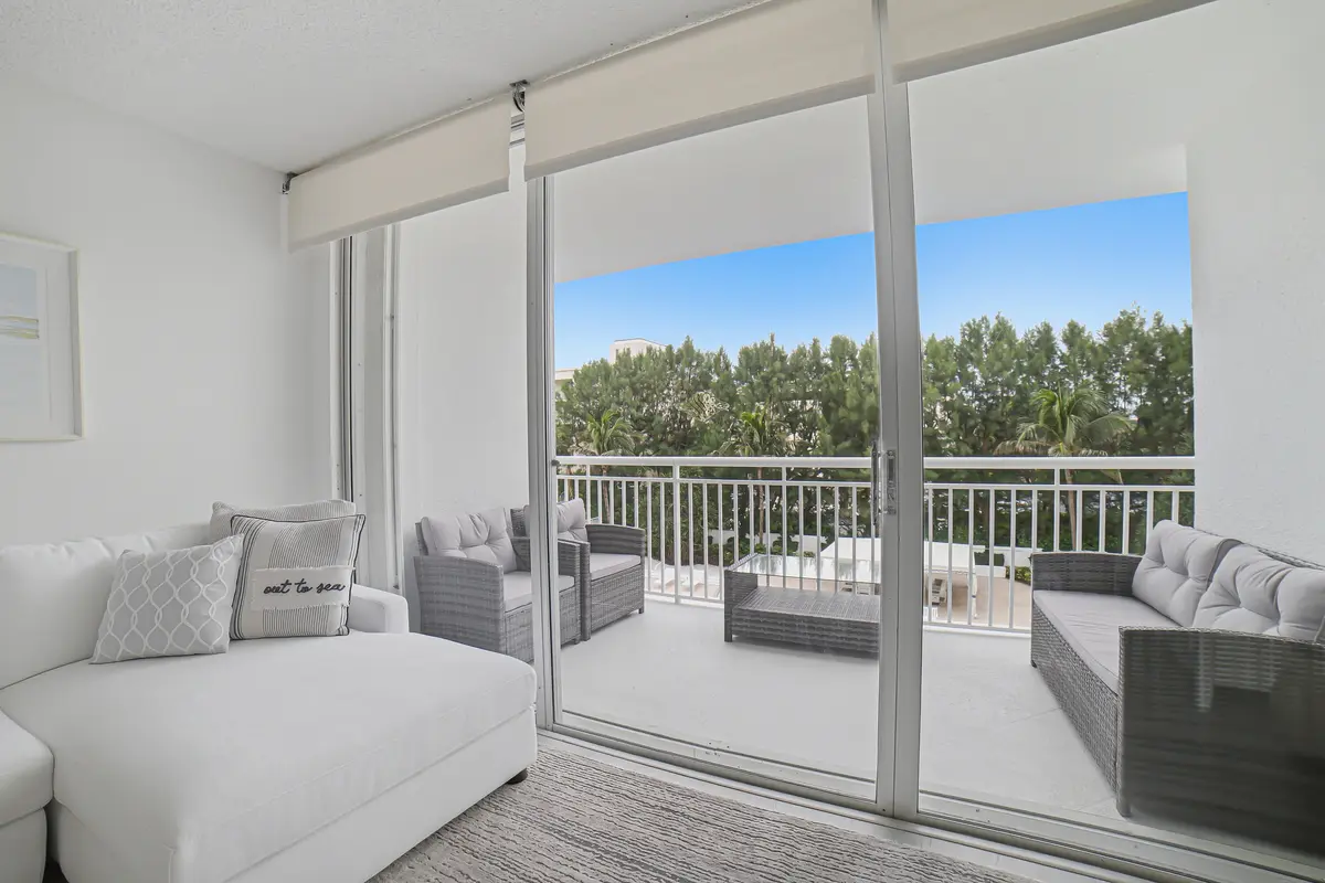 Living Room-Balcony at 2780 S OCEAN Boulevard 309, Palm Beach