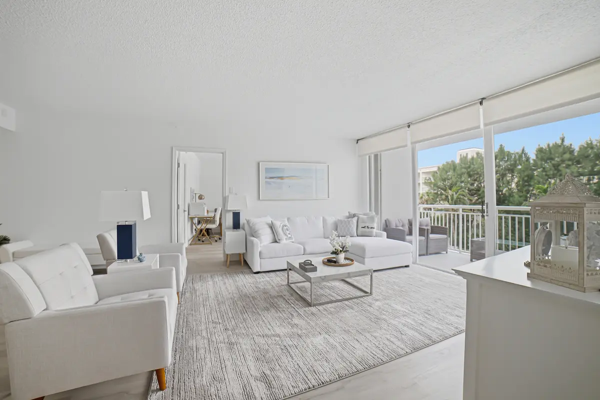 Living Room at 2780 S OCEAN Boulevard 309, Palm Beach