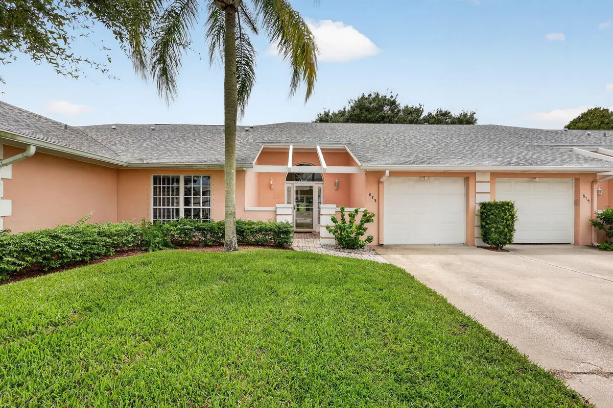 Front view of the House at 873 LAKE ORCHID Circle, Vero Beach