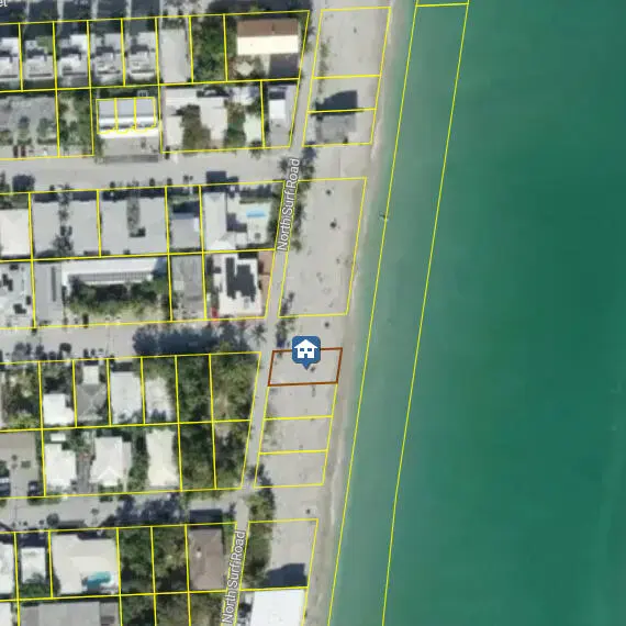 mike map at 5785 N SURF Road, Hollywood