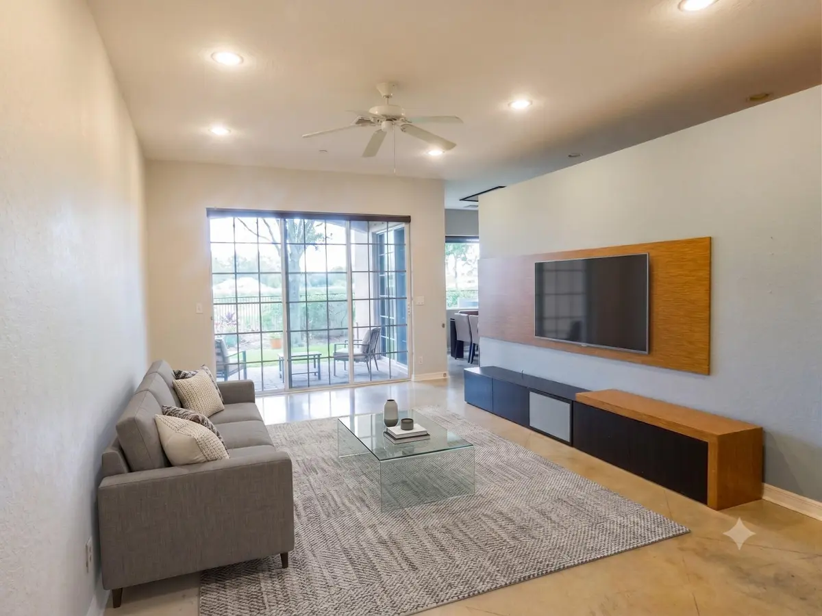 virtually staged livingroom at 30 Beechdale Lane, Boynton Beach