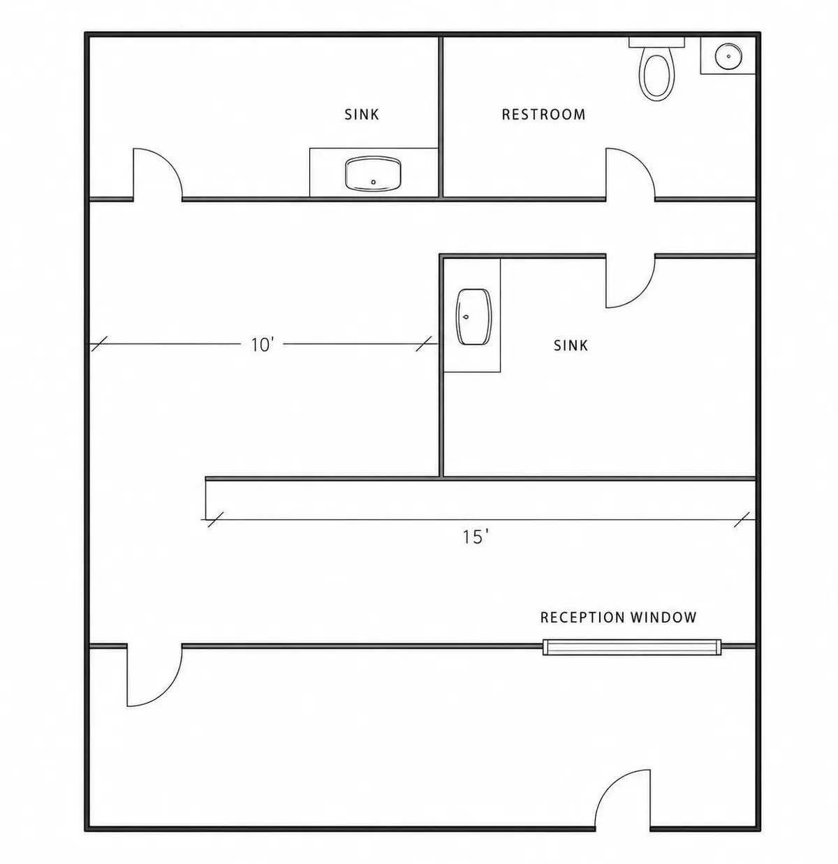 7100-109 Floor Plan at 7100 W COMMERCIAL Boulevard 109, Lauderhill