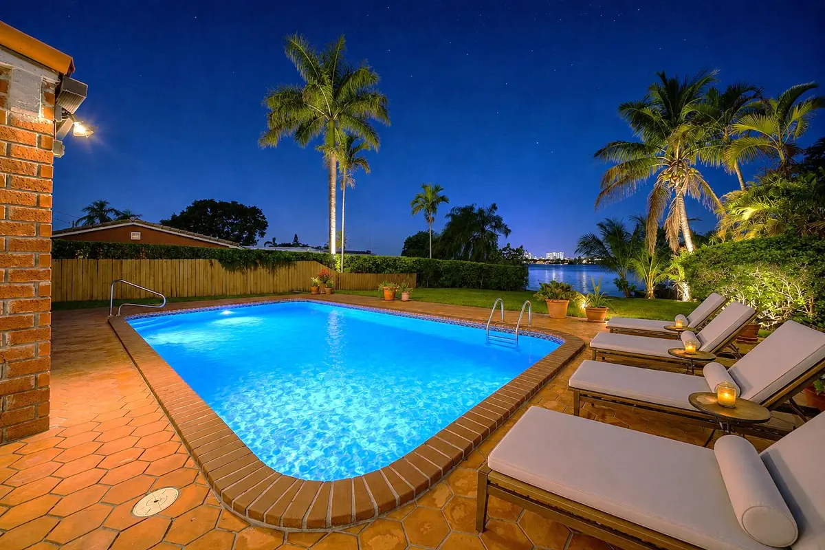 NIGHT POOL Rendering 10 at 1110 SW 97TH Avenue, Miami