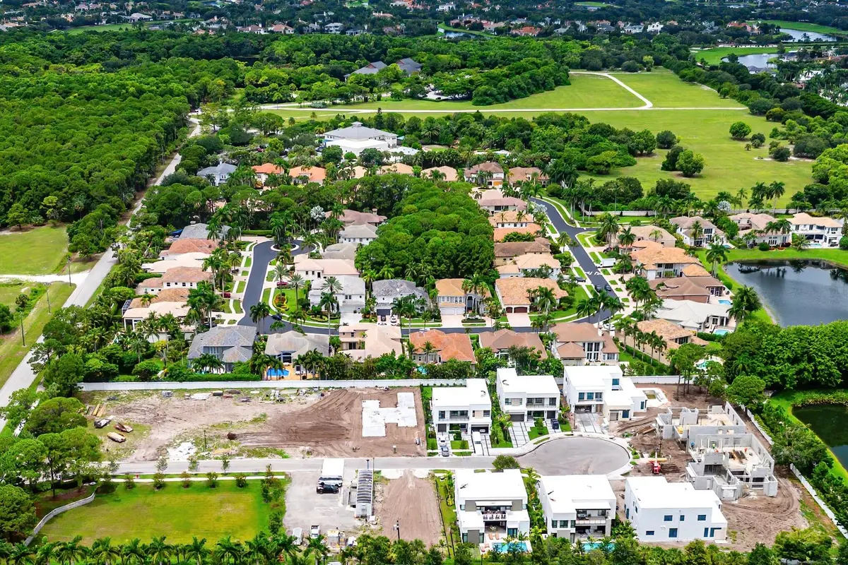 aerial at 16670 Mosaic Place, Delray Beach