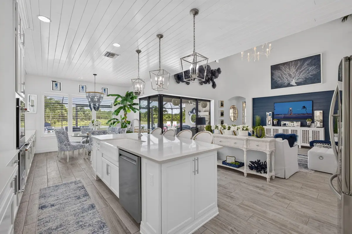 Kitchen & Living Room at 217 Blanca Isles Lane, Jupiter