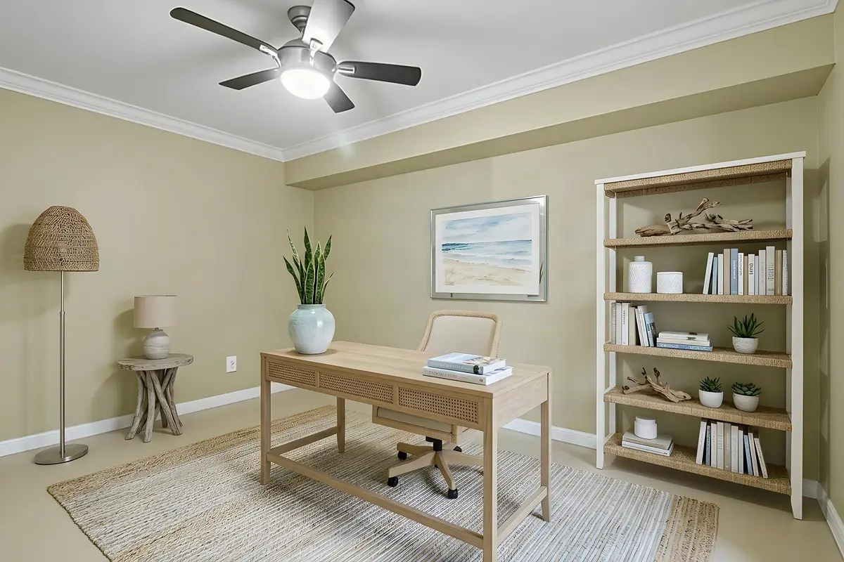 Down stairs office/3rd bedroom at 1901 19th Lane, Palm Beach Gardens