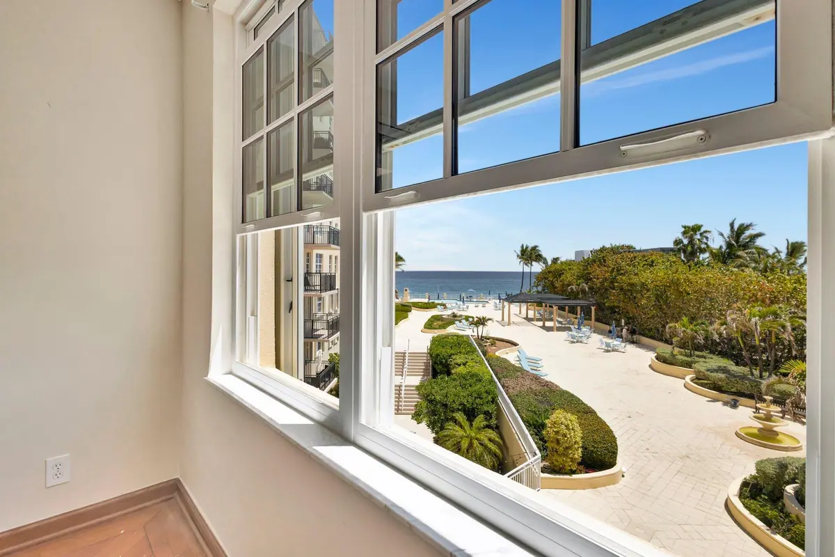 Pool and Ocean view at 3475 S OCEAN Boulevard 3040, Palm Beach