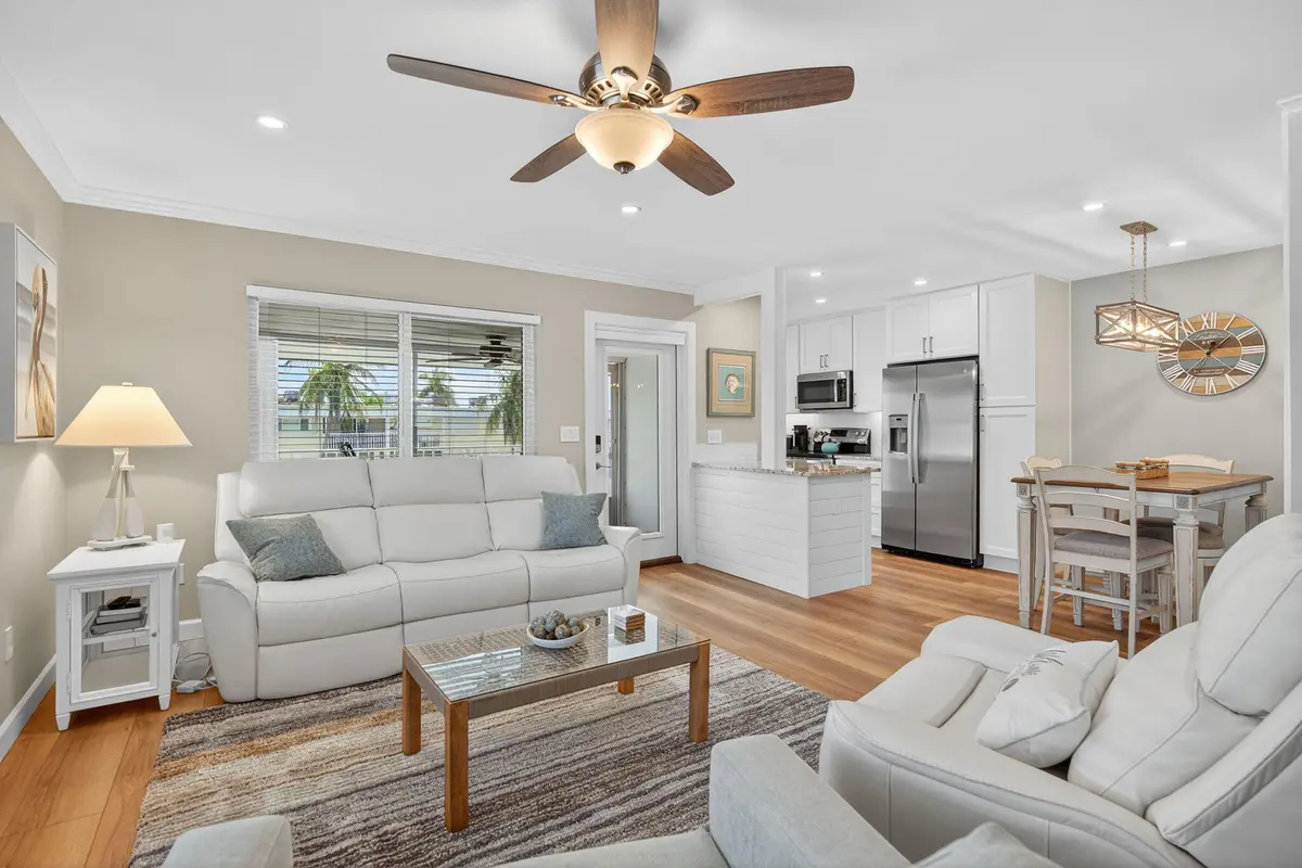 living room at 110 SHORE Court 301, North Palm Beach