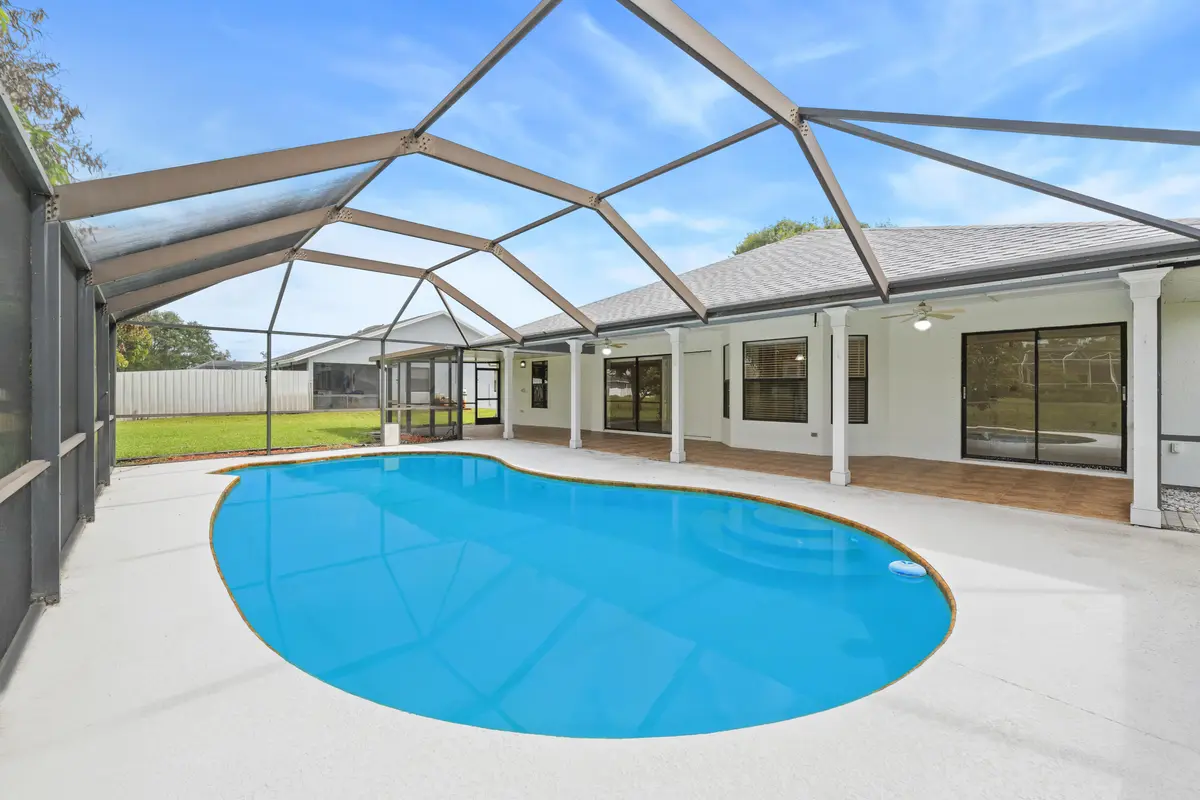 Screened pool at 5400 NW Emblem Street, Port St. Lucie