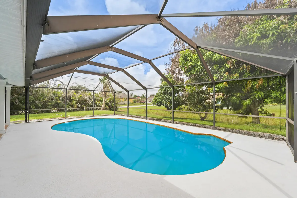 Screened in Pool Area at 5400 NW Emblem Street, Port St. Lucie