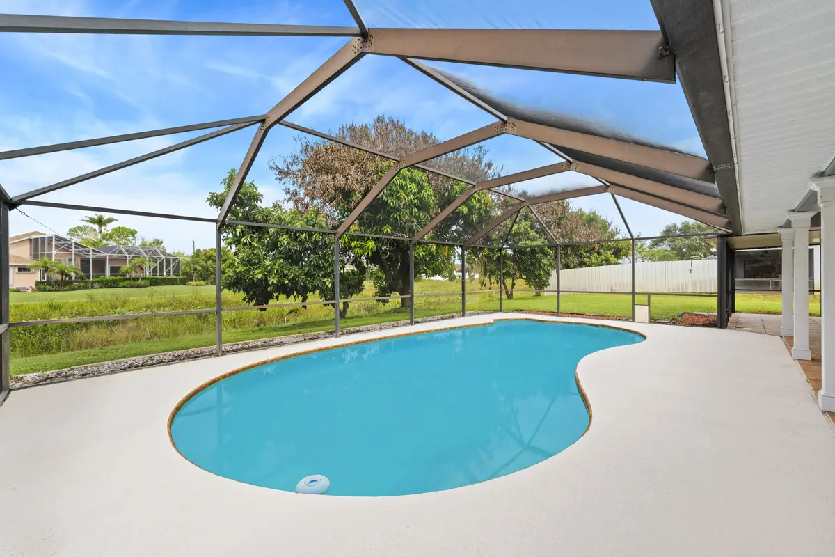 Screened in Pool Area at 5400 NW Emblem Street, Port St. Lucie